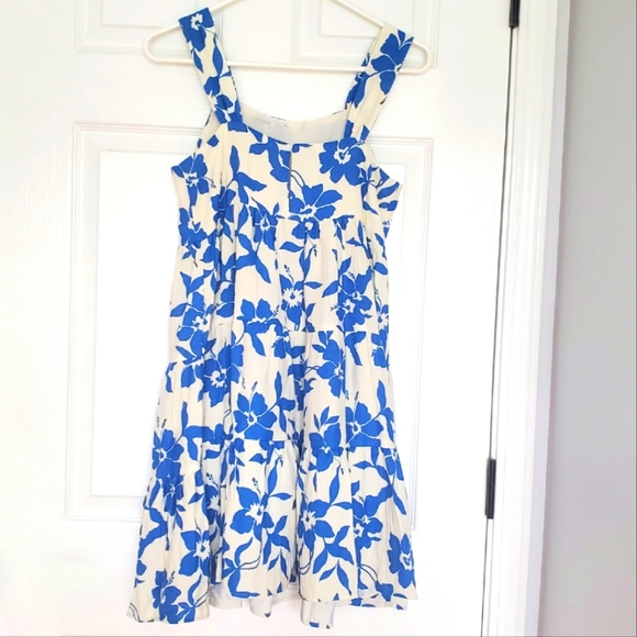 BNWT Zara Girls Floral Flowy Blue & White Dress Size 13 / 14 Spring Summer - Picture 11 of 12